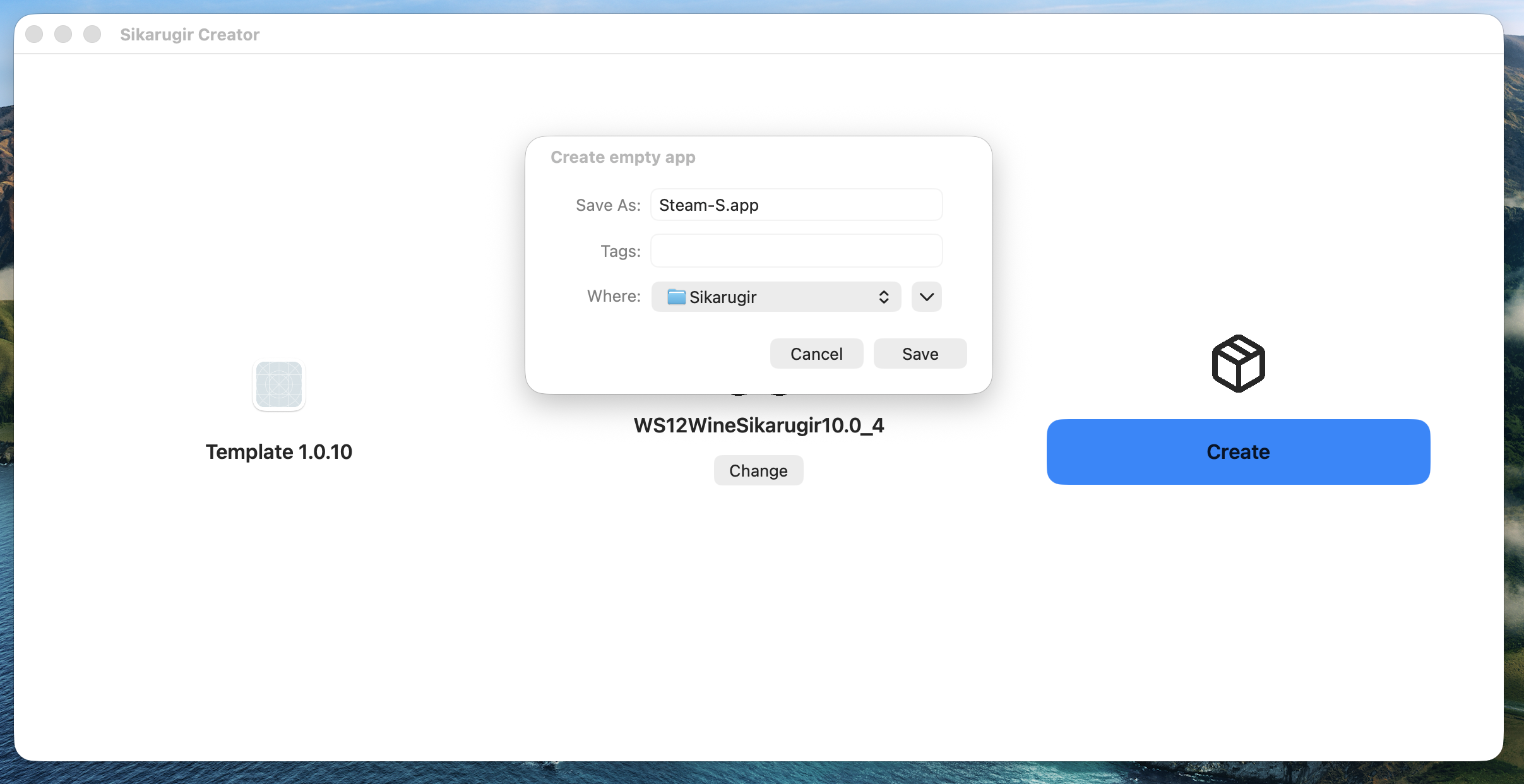 Naming your shortcut